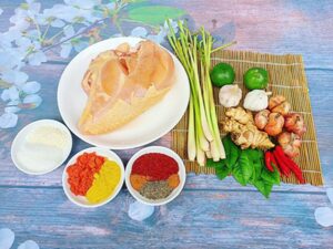 nguyên liệu làm khô gà